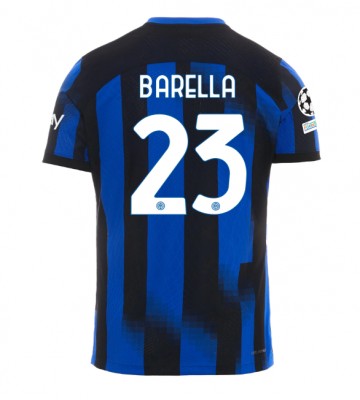 Inter Milan Nicolo Barella #23 Replika Hjemmebanetrøje 2023-24 Kortærmet